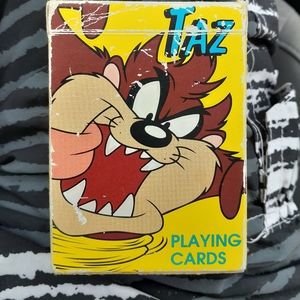 Vintage 1996 taz playing cards